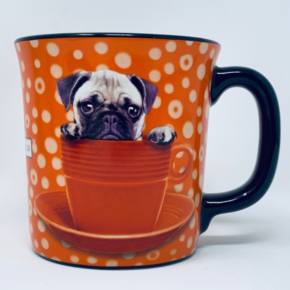 Keith Kimberlin Pug Puppy In A Cup by The Encore Group Cup Mug - Picture 1 of 5